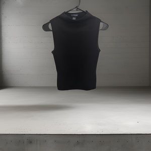 Women’s Sleeveless Mock Neck black Ann Taylor size S